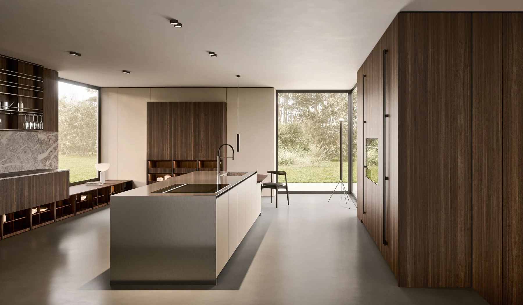 Cocina Copatlife del catálogo Your Kitchen Project, con isla central y acabados en madera